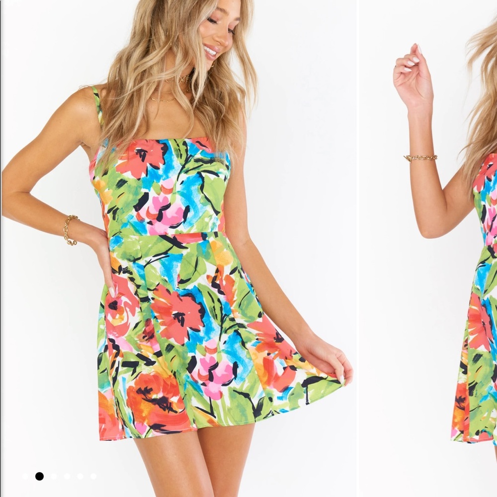 Show Me Your Mumu Lauren Tie Mini Dress